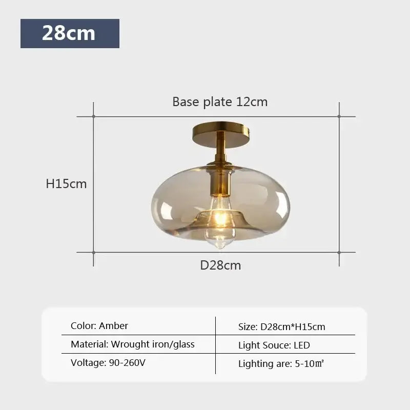 Nordic LED Ceiling Light - Warm Ambient Lighting