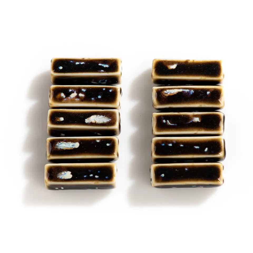 Ceramic Strip Beads - Color-Changing for Jewelry Making