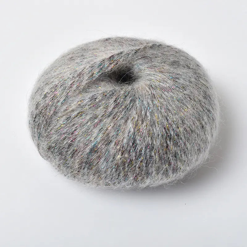Sequin Mohair Crochet Yarn - Soft & Warm for Baby Projects