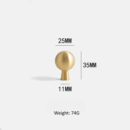 Solid Brass Ball Knobs - Modern Cabinet Hardware | sitezone test 02
