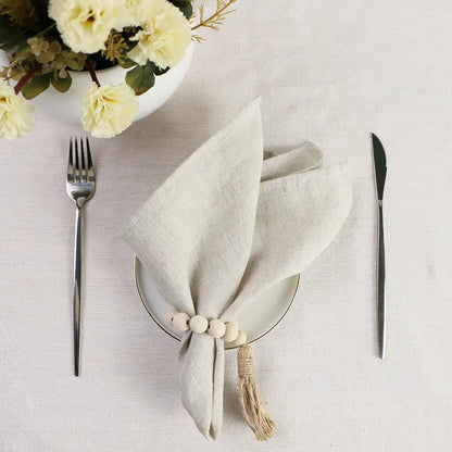 Linen Napkins Set - 40x40cm, Soft & Reusable | sitezone test 02