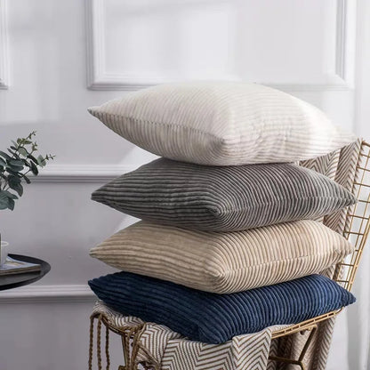 Corduroy Pillow Cover - Soft Flannel Cushion