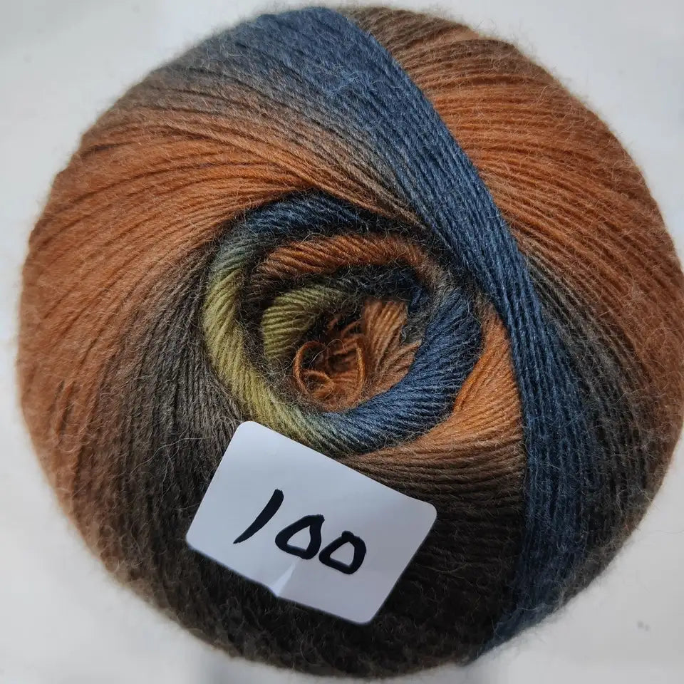 Rainbow Gradient Yarn - 200g/1600m for Crochet