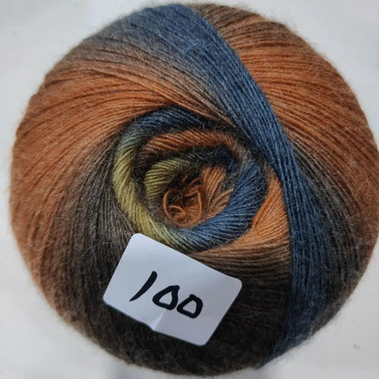 Rainbow Gradient Yarn - 200g/1600m for Crochet