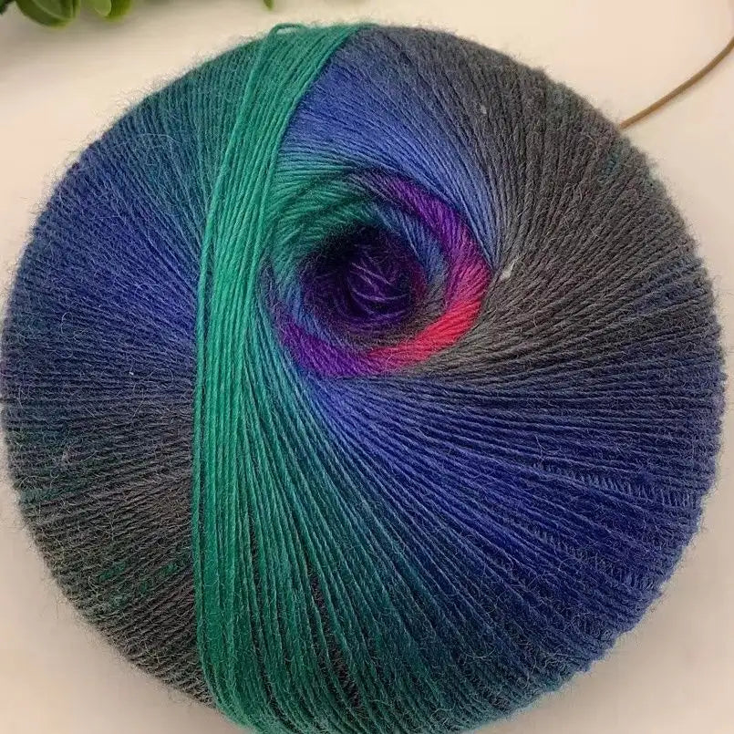 Rainbow Gradient Yarn - 200g/1600m for Crochet