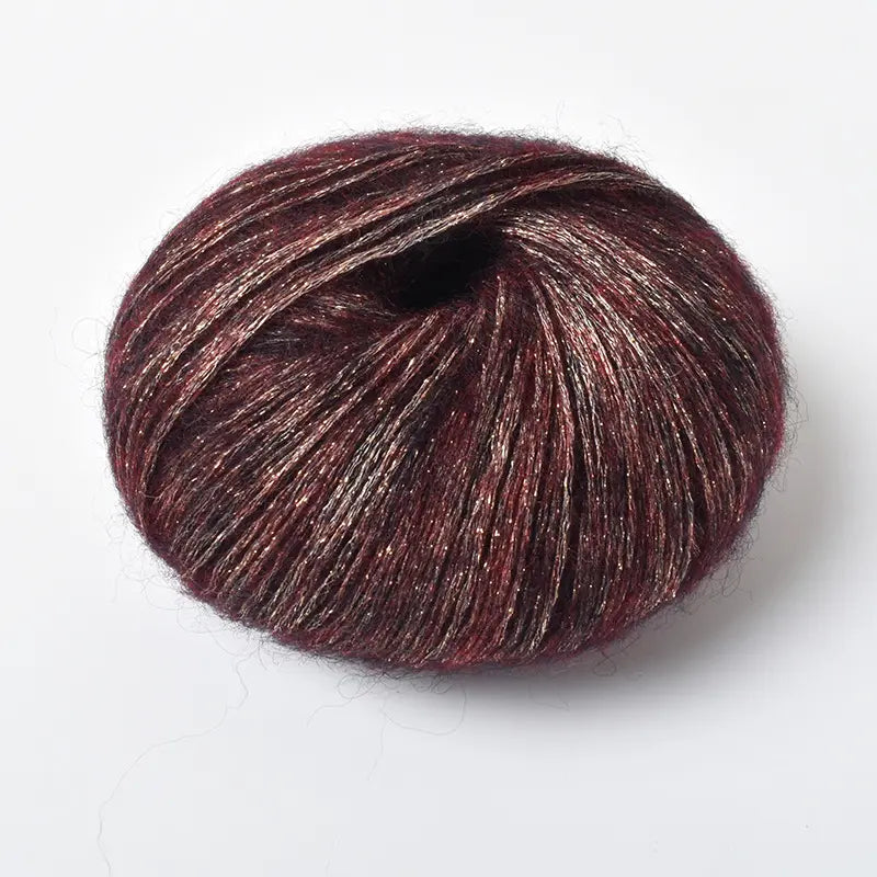 Sequin Mohair Crochet Yarn - Soft & Warm for Baby Projects
