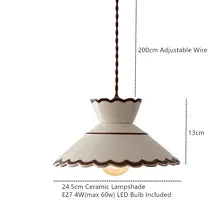 Vintage Ceramic Pendant Light - Hand-Painted Copper Finish | sitezone test 02
