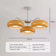 Orange Glass Chandelier – Vintage Bauhaus Design | sitezone test 02