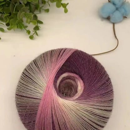 Rainbow Gradient Yarn - 200g/1600m for Crochet