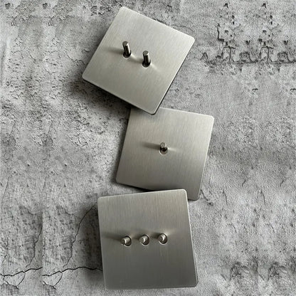 Matte Stainless Steel Wall Switch - USB & EU Outlet | sitezone test 02