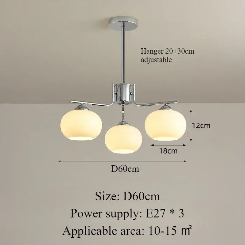 Nordic Glass Pendant Light – Modern LED for Dining & Kitchen