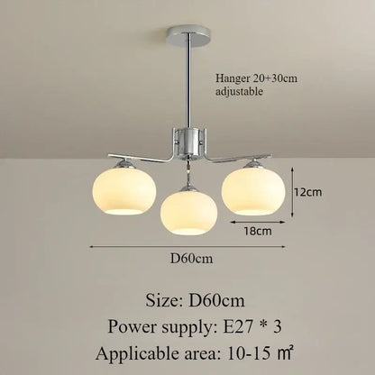 Nordic Glass Pendant Light – Modern LED for Dining & Kitchen
