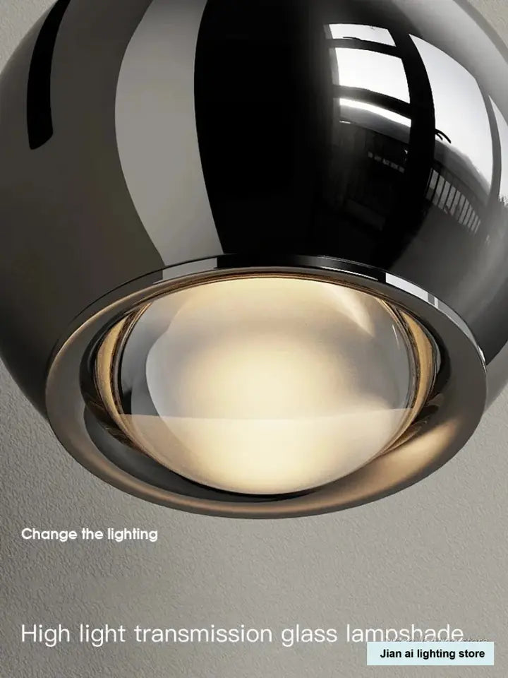 Italian Minimalist Pendant Lamp – Adjustable LED for Bedroom