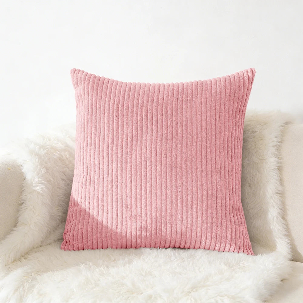 Corduroy Pillow Cover - Soft Flannel Cushion