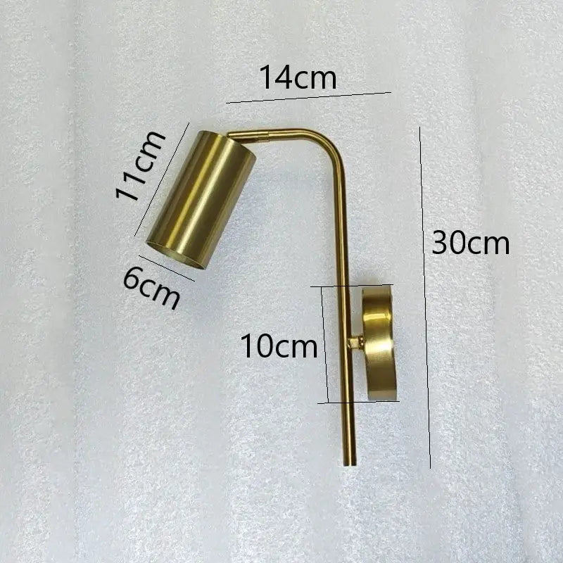 Nordic Bedside Wall Lamp – Rotatable LED for Bedroom Reading