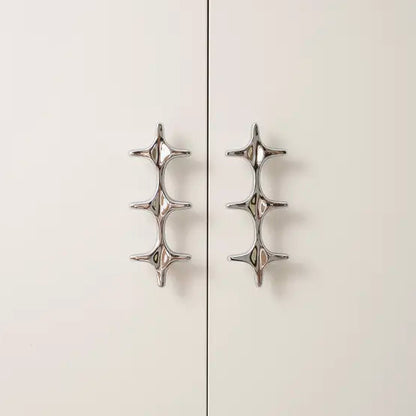 Chrome Cabinet Handle – Modern Cross Design for Drawers