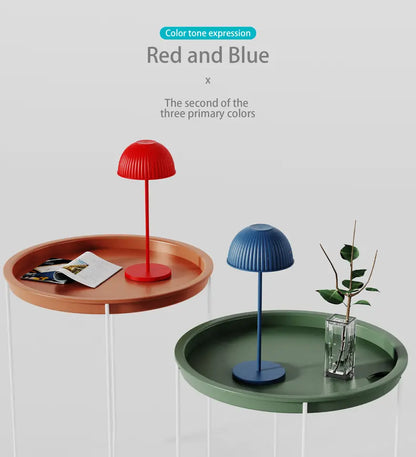 Portable Mushroom LED Table Lamp - Rechargeable & Folding