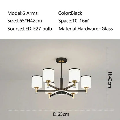 Modern Gold Chandelier - Luxury Lighting for Living Room