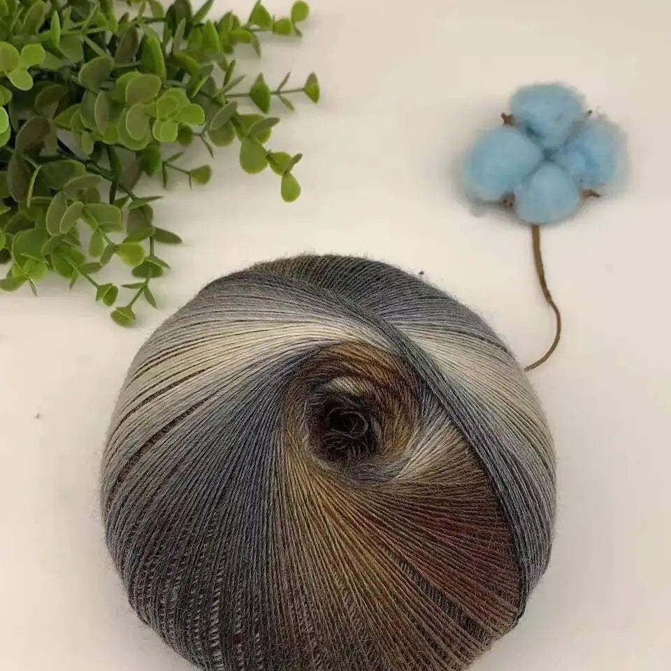 Rainbow Gradient Yarn - 200g/1600m for Crochet