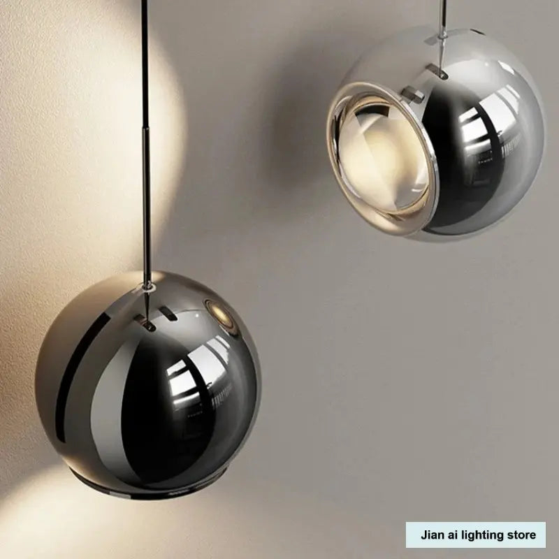 Italian Minimalist Pendant Lamp – Adjustable LED for Bedroom