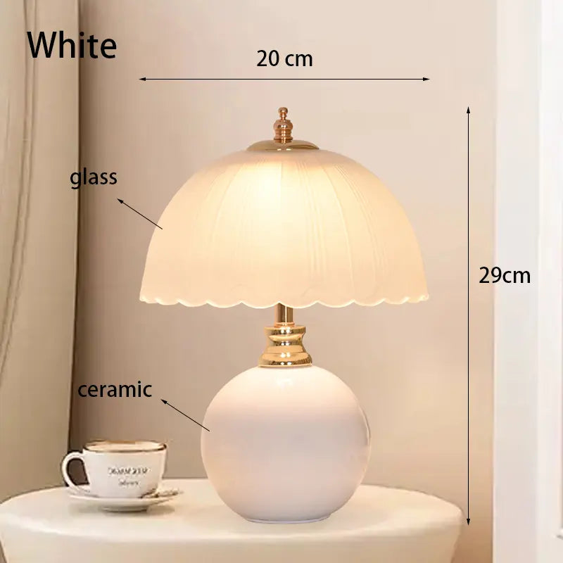 Ceramic Table Lamp – Modern Design for Bedroom