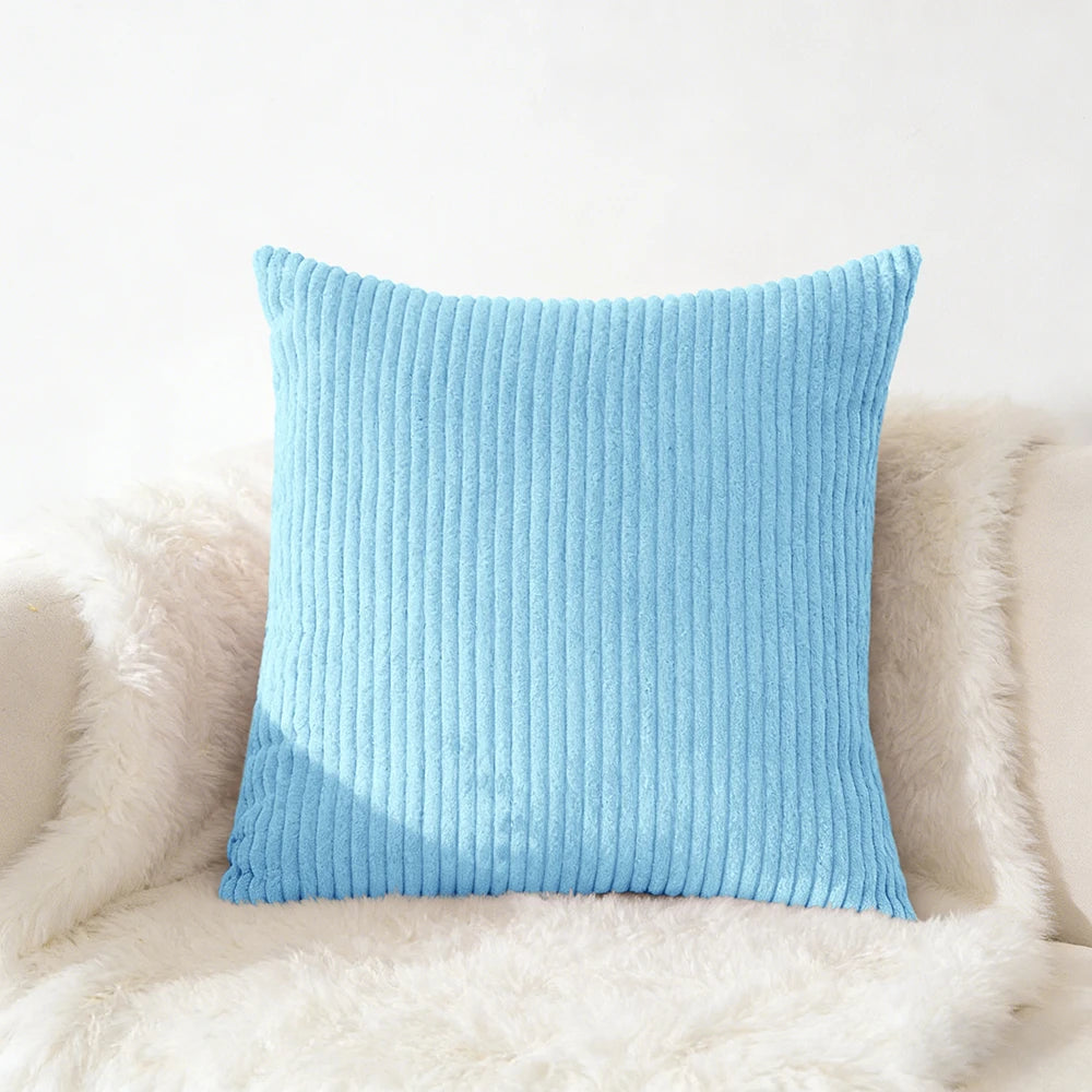 Corduroy Pillow Cover - Soft Flannel Cushion