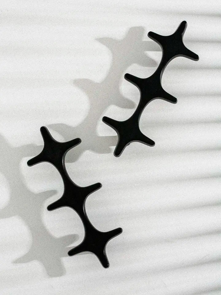 Minimalist Brass Cabinet Pulls - Modern Black Handles