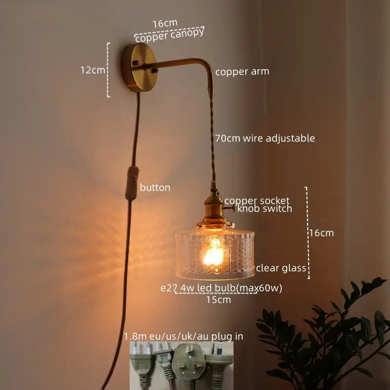 Vintage Green Glass Wall Sconce – Pull Chain Switch | sitezone test 02