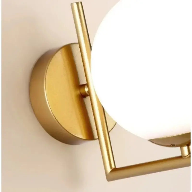 Modern Glass Globe Wall Sconce - Ambient Bedroom Lighting