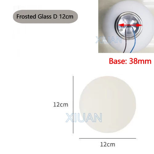 Ball Wall Light for Bedside | Milky White Round
