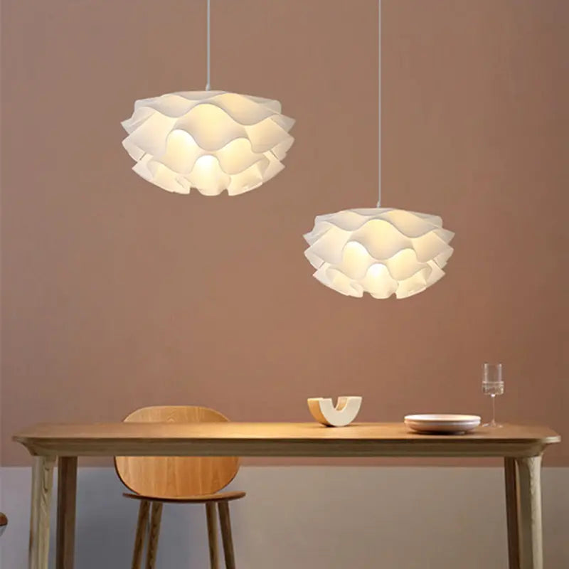 Romantische Blumen-Pendelleuchte für Schlafzimmer, nordischer cremefarbener Wind-Kronleuchter, Wohn- und Esszimmer, moderne Deckenleuchten, Heimdekoration