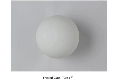Ball Wall Light for Bedside | Milky White Round