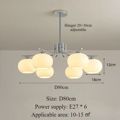 Nordic Glass Pendant Light – Modern LED for Dining & Kitchen