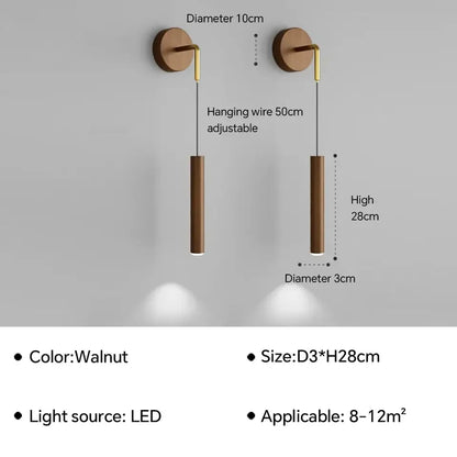 Modern LED Wall Sconce - Adjustable Reading Light