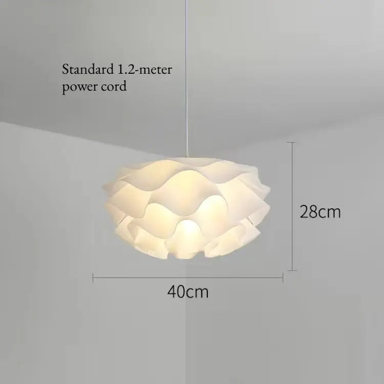 Romantische Blumen-Pendelleuchte für Schlafzimmer, nordischer cremefarbener Wind-Kronleuchter, Wohn- und Esszimmer, moderne Deckenleuchten, Heimdekoration