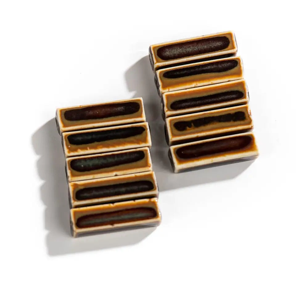 Ceramic Strip Beads - Color-Changing for Jewelry Making