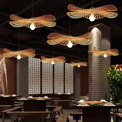 Rattan Chandelier - Handwoven for Cafe & Dining