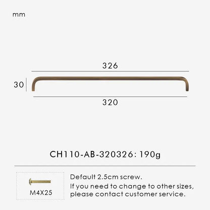 Solid Brass Cabinet Pulls – Modern Bent Design | sitezone test 02