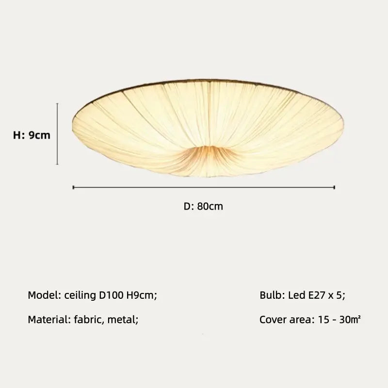 Nordic Cloth Pendant Light - Lotus Leaf Design | sitezone test 02