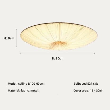 Nordic Cloth Pendant Light - Lotus Leaf Design | sitezone test 02