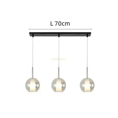 Italian Bubble Glass Pendant Light – Luxury LED for Dining