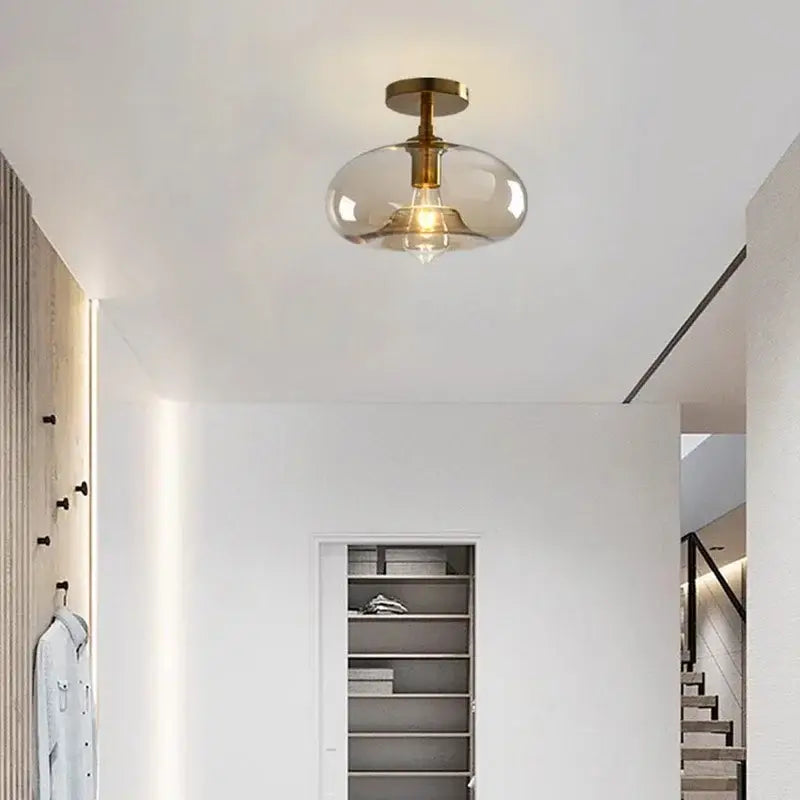 Nordic LED Ceiling Light - Warm Ambient Lighting