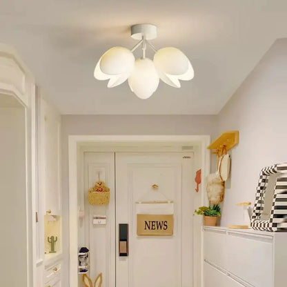 Elegant G9 Led Ceiling Lamp, Nordic Romance, Three Adjustable Heads.