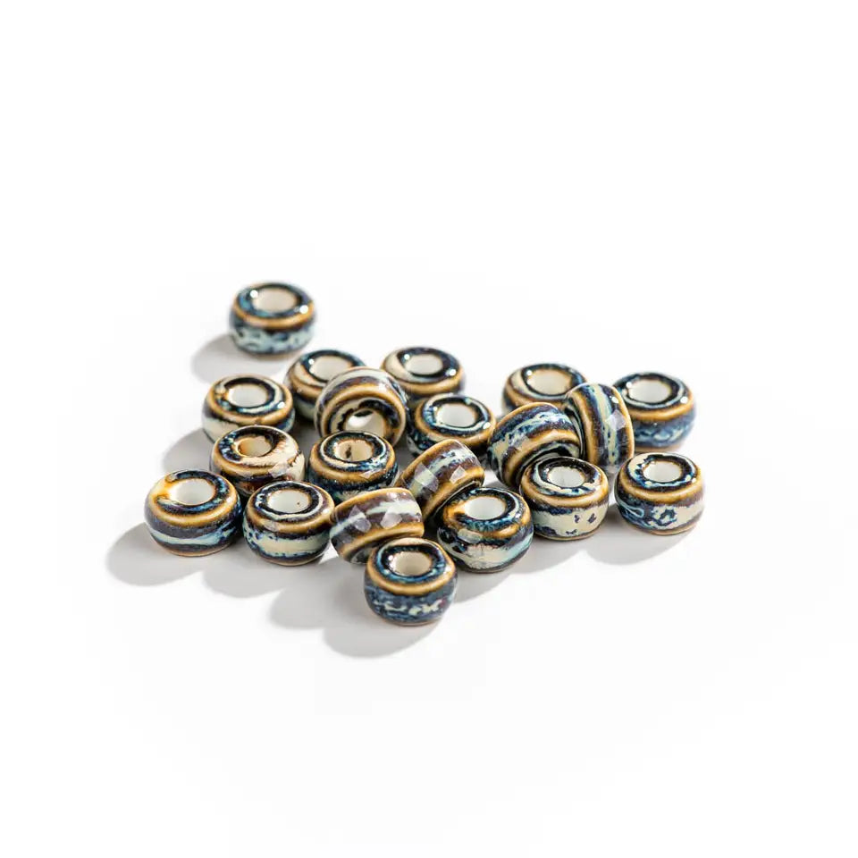 Vintage Ceramic Beads - Ring Shape for Jewelry Making | sitezone test 02