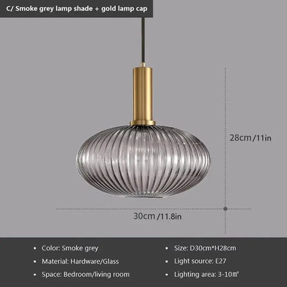 Glas Pendelleuchten E27 Rauchgrau für Küche Restaurant Esstisch Wohnzimmer Bar Front Home Decor Hängeleuchten