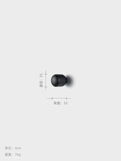 Gray Round Cabinet Knob - Modern Drawer Handle