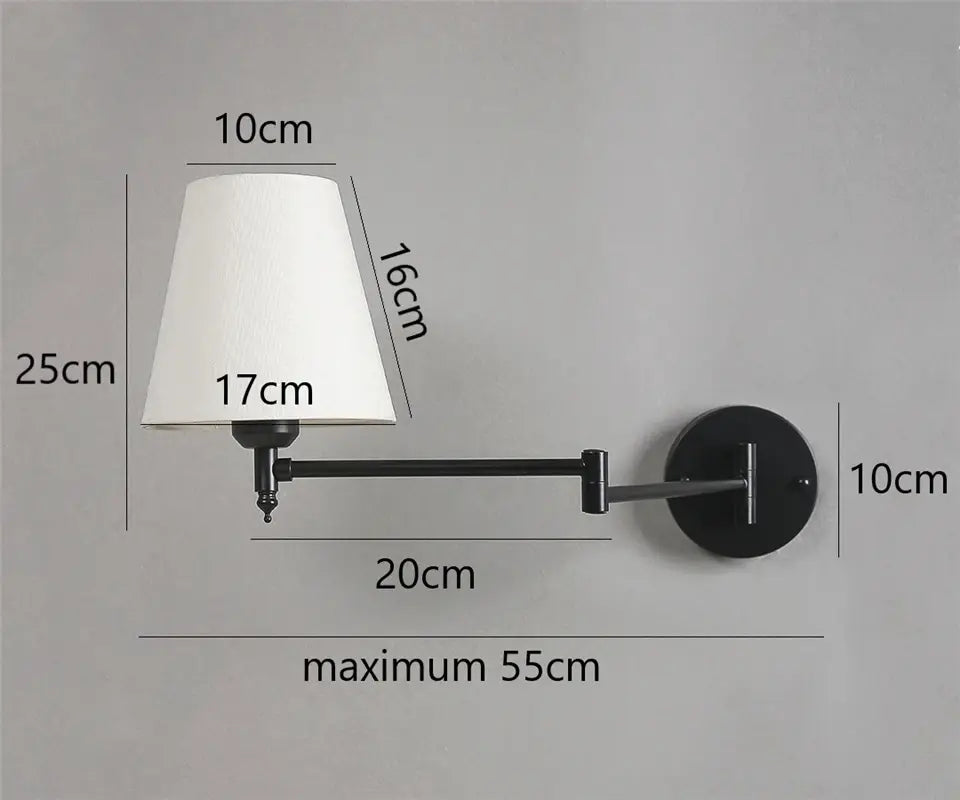 Adjustable Nordic Wall Lamp – Flexible Reading Light for Bedroom