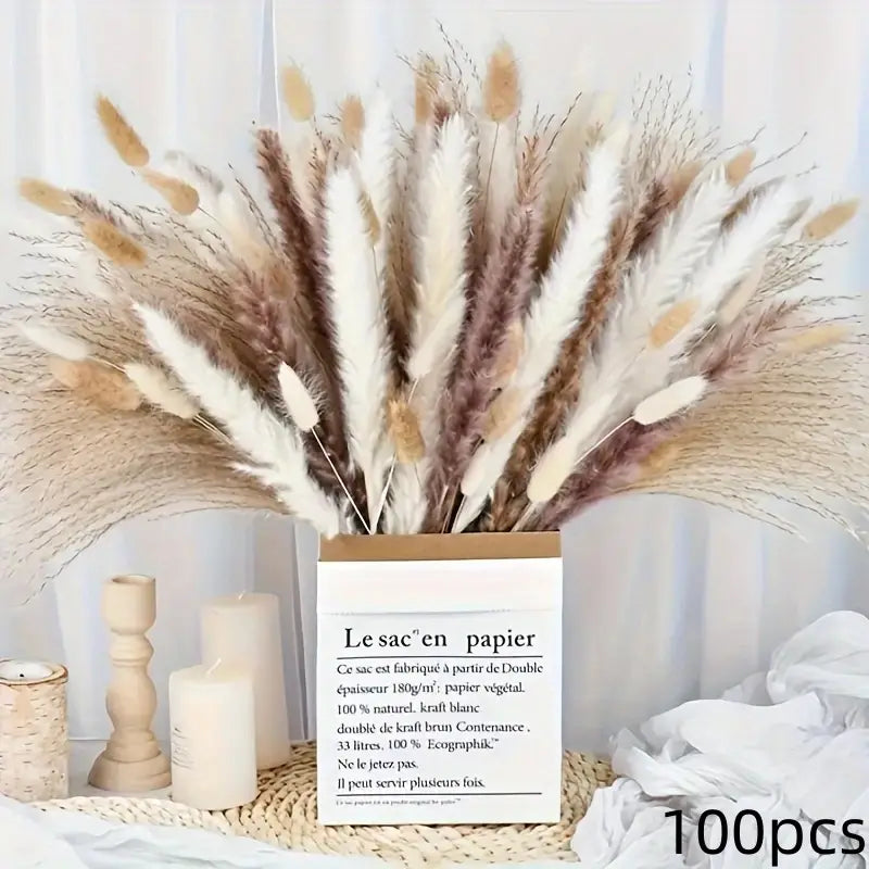 Dried Pampas Grass Bouquet – Boho Home Decor