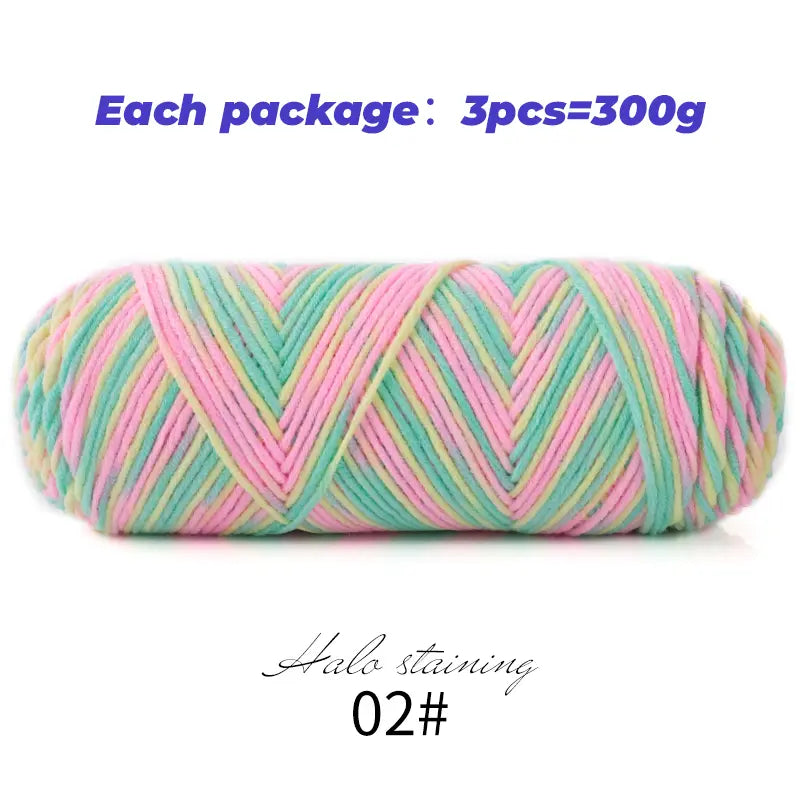 Dyed Milk Cotton Yarn - DIY Knitting & Crochet | sitezone test 02