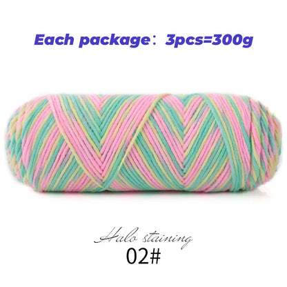 Dyed Milk Cotton Yarn - DIY Knitting & Crochet | sitezone test 02